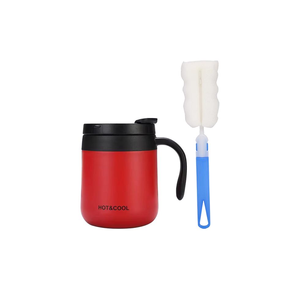 

Изолированная кофейная кружка 350/500 мл с ручкой Изолированная кружка из нержавеющей стали Кофейный стакан Термос Чайные чашки с губой 350ml