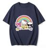 2026 HelloKitty Tee Soft Cotton Short Sleeve Crew Neck Cute Print Lightweight Summer Top for Women Daily Casual Wear