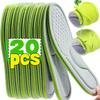 20 Pezzi Solette Ortopediche Deodoranti in Morbida Schiuma a Memoria Verdi per Scarpe Sportive Assorbono Traspiranti Antibatteriche Accessorio per Scarpe