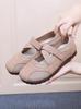 Zapatos Planos Mary Jane para Mujer Verano 2025 de Malla con Velcro - Zapatos Casuales Versátiles para Mamás