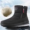 Fashion New Men Winter Snow Boots Male Fur Ankle Boots Men Shoes Warm Plush Men Outdoor Work Shoes Waterproof Winter Boots Plus Size 47