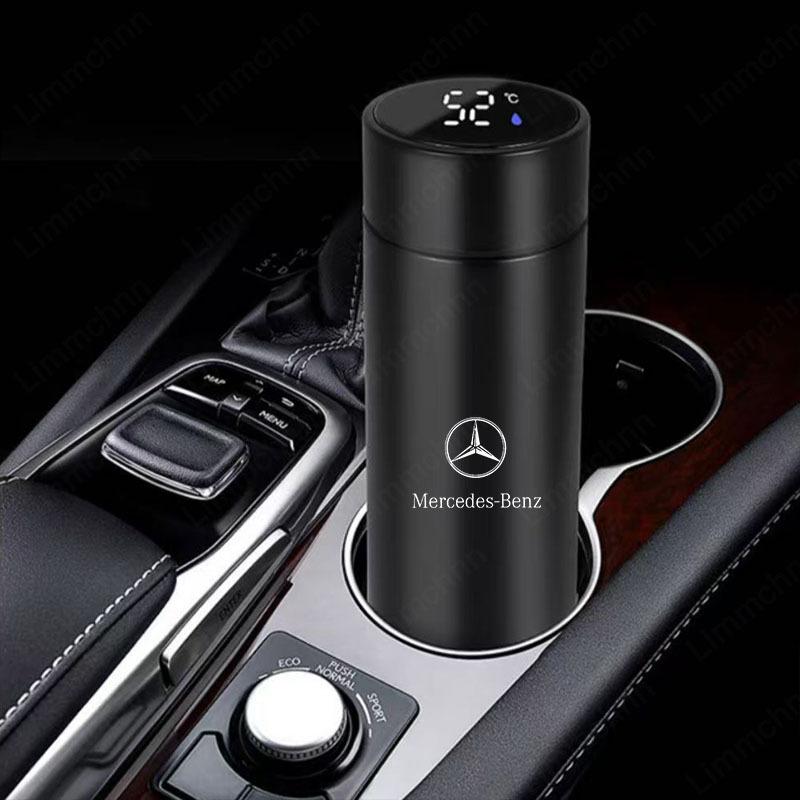 500ML Portable Stainless Steel Water Bottle For Mercedes benz A B G Class AMG W203 W205 W210 W211 W212 W221 Water Cup Travel Mug