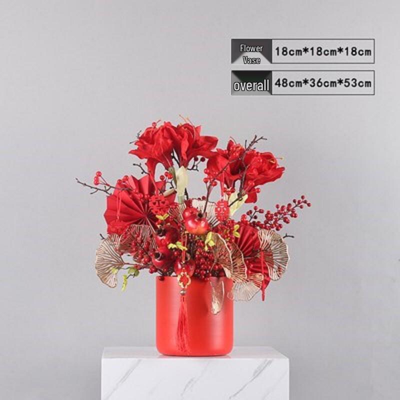 Creative Floral TV Stand Décor: Wedding Room Ornaments & Festive New Year Simulation Flowers Gift