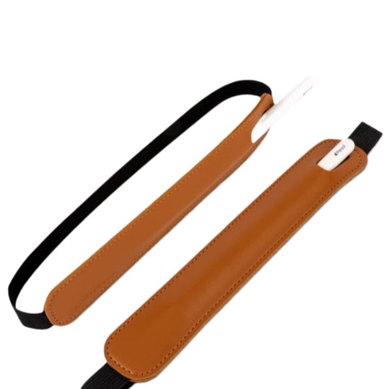 PU-Leder Elastisches Band Stylus Stift Hülle Tasche für Federmäppchen Anti-Verlust Befestigter Schutzbeutel für IPad IPencil 1 2