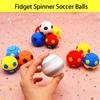 Mini Soccer Fidget Spinner Ball 1pc, Finger Stress Relief Toy, Party Prize Gift Bag Filler, Classroom Reward for Kids