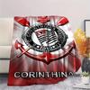 1 pièce Couverture en Flanelle Imprimée SC Corinthians Paulista Haute Qualité Chaude Confortable Couverture pour Toutes les Saisons Parfaite pour les Cadeaux Décoration de la Maison