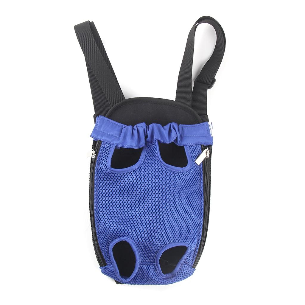 

Портативный рюкзак-переноска для питомцев, дышащая мягкая сумка для прогулок для собак/кошек весом до 5 кг, аксессуары для питомцев для улицы S синий
