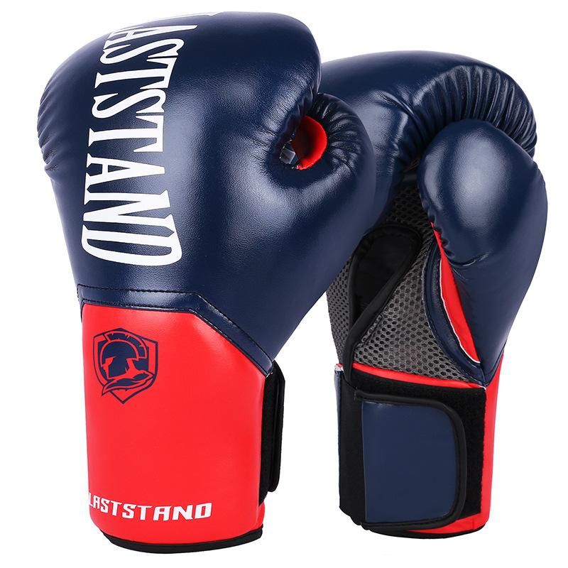 

Рукавички для боксу MMA Muay Thai для чоловіків, жінок Sanda Combat Sandbag Punching Gloves Тренувальне обладнання для тхеквондо 10oz синій