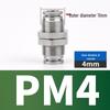 304 Stainless Steel Pneumatic Quick Connectors: High-Pressure Resistant Straight Reducer and Quick Connect Tee