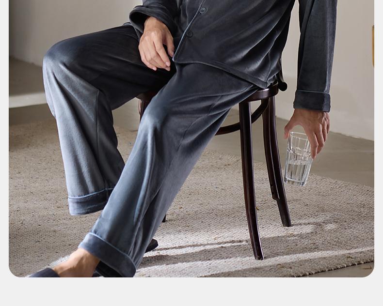 Xuan Liang Men's Winter Sleepwear Set