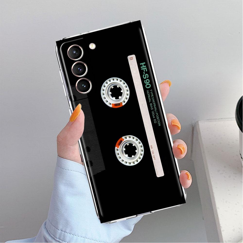 Casetă Audio Vintage Stil Retro Carcasă Transparentă Pentru Samsung Galaxy S22 S20 FE S21 S10 S9 Plus Note 20 Ultra 10 Lite Carcasă Telefon