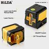 Compact 2-Line Green Laser Level with Strong Light and Auto Line Drawing