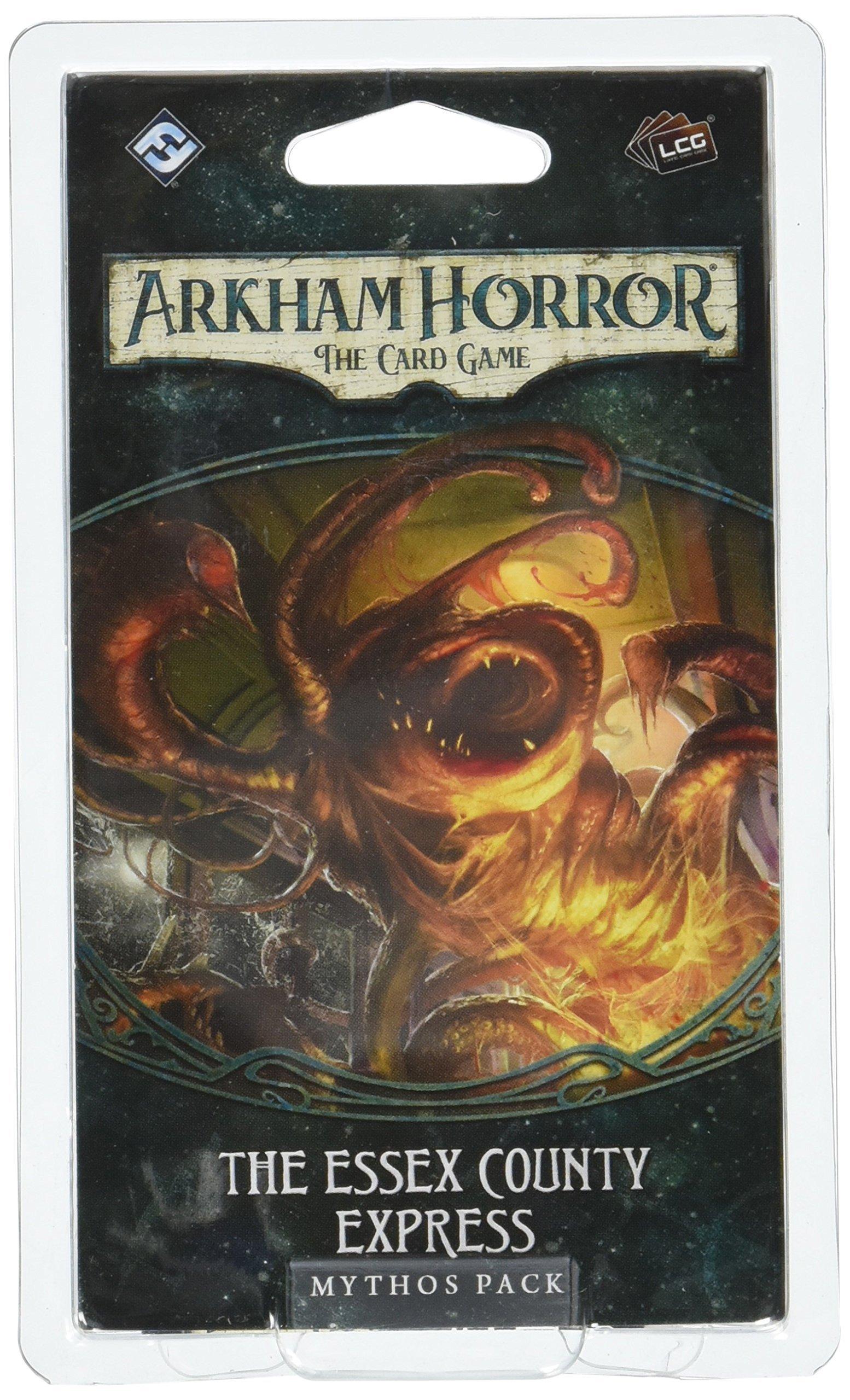 Arkham The Card Game County Express Mythos Pack Ghostly Cooperative living card ages hours made by Fantasy Flight Games Horror - - Journey! game, зелёный