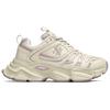 MLB New York Yankees Atmungsaktiv Höhe Steigernd Niedrig geschnitten Klobige Sneakers Unisex Beige Lila 3ASHCC05N-50IVS