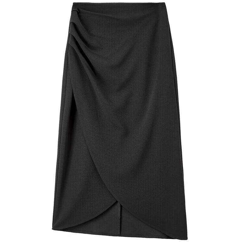 Women's Elegant High-Waist Slit Bodycon Midi Skirt