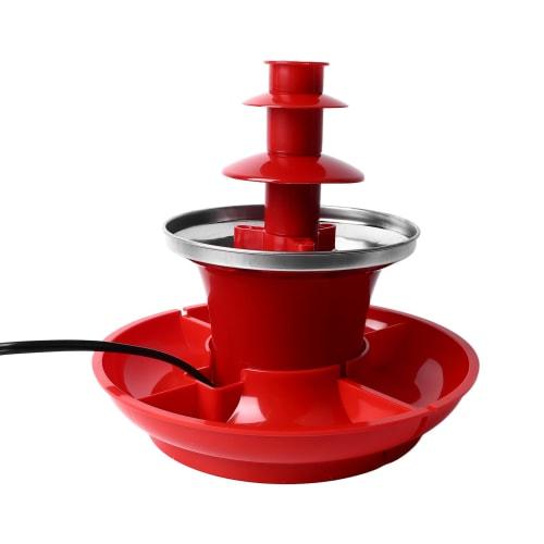 3-Tier Electric Chocolate Fondue Fountain Machine for Parties, Removable Chocolate Fountain for Melting Cheese, Queso, Candy, and Liqueur, Perfect for
