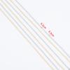 2M/roll Stainless Steel Thin Twist Chain 2mm Gold Color Silver Color Metal Link Chains for DIY Necklaces Bracelet Jewelry Making
