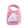 Plush Crochet Earphone Knitted Bag Hamburg Portable Coin Purse Mini Knitted Handbag  Little Gift