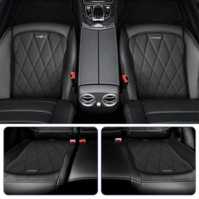 LMHKH1 2026 Car Sticker Leather Car Seat Cover Car Front Seat Cushion Anti Slip Auto Chair Protector Cover For BMW E46 E90 E60 F30 F10