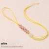 Peach Blossom Knot Phone Chain & Bag Pendant - Handmade Woven Jewelry Lanyard