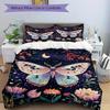 3pcs Butterfly Flowers Bedding Cover Set, Fashion Classic Popular Print Bedding Set, Soft Comfortable, All Season Use, For Bedroom, Guest Rooma0819129