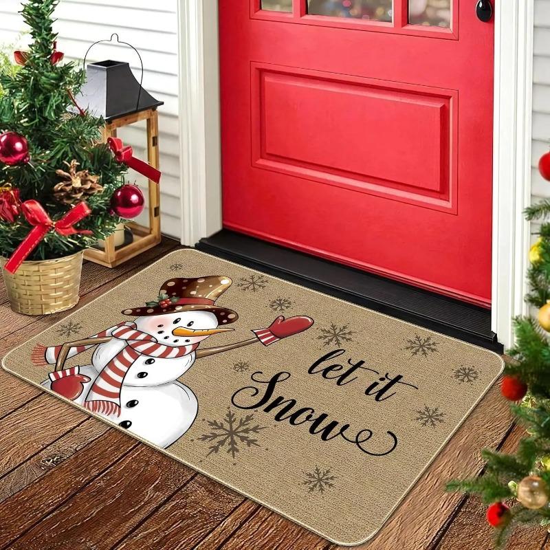 Nutcracker Printed Door Mat Carpet Entrance Hallway Anti-slip Door Mat for Indoor Outdoor Christmas Floor Mat Home Decoration