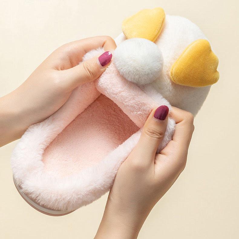 Frauen Winter dick besohlte warme Hausschuhe süße Cartoon rutschfeste Innen Schlafzimmer Hausschuhe