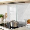 Glass Kitchen Serving Boards With Graphics Brick Wall 2X40X52 Cm