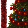 Christmas Tree Led String, Red, Battery-Operated, For The Christmas Tree, 6 Meters
