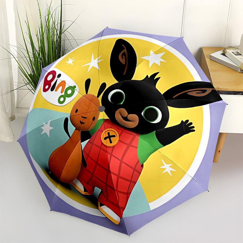 Bing, Rabbit Automatic Opening and Closing, 8 rib Structure Portable Umbrella, Suitable for Men and Women in All Seasons Perfect Gift for H