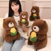 Cute Apple Groundhog Doll Plush Toy Little Hamster Mouse Doll Girl Company Soothing Doll
