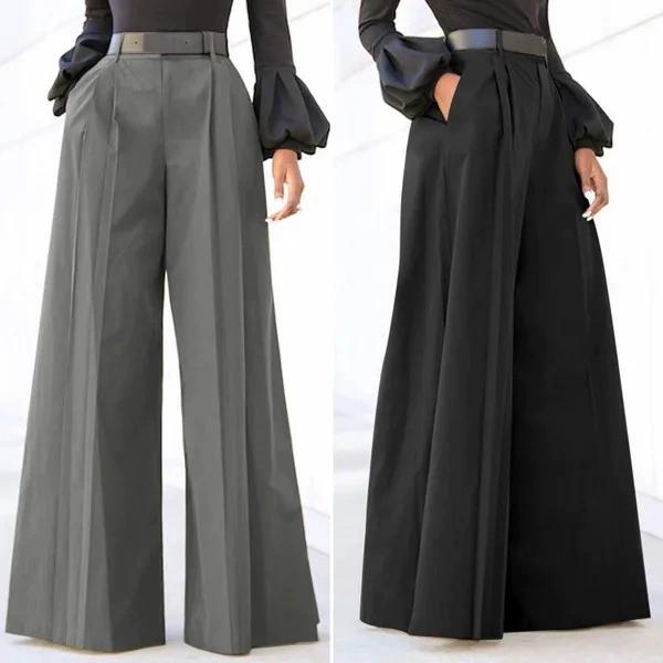 Women's High Waist Wide Leg Pants Flared Pants Fashion Elegant Party Wide Leg Pants