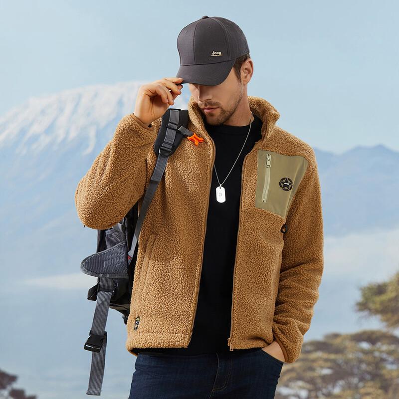 

JEEP Men s Outdoor Windproof Detachable Hooded Jacket L