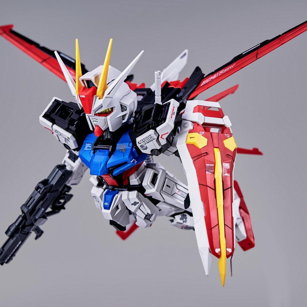 Model Azesd Strike Gat-X105 Mgsd Action Figure Aile Striker Gat-X105+Aqm/E-X01 Sd Assembly Mecha Model Chibi Collection Figures