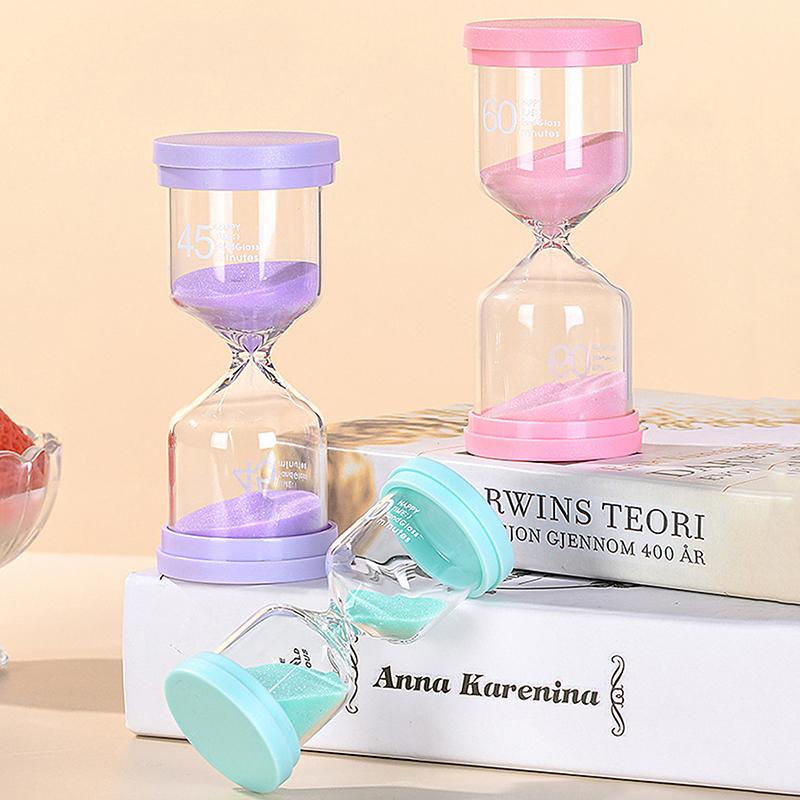 1Pc 3/5/10/15/30 Minutes Colorful Sandglass Children Kid Gift Toy Sand Timer Hour Glass Home Decoration Sand Clock