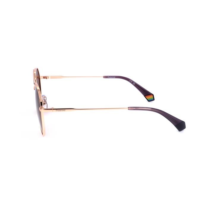 Lunettes de Soleil Polaroid PLD 6211/S/X 57/17/145 S9E GOLD VIOLET STAINLESS STEEL UNISEX PLD SUN PLD 6211/S/X S9E 57 17 145