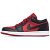 Jordan 1 Low Black Gym Red 553558-610