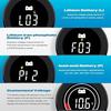 Battery Monitor 12V 24V 36V 48V 60V 72V 84V with Backlight Battery Voltmeter-A