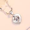 Herzförmiger Anhänger für Damen, Japanisch und Koreanisch Schlicht Studentisch, Individuelle Florale Schlüsselbeinkette