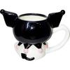 Sanrio Kuromi Mug Cup 200ml Die-Cut SAN4359-4 Black 14.5x10cm