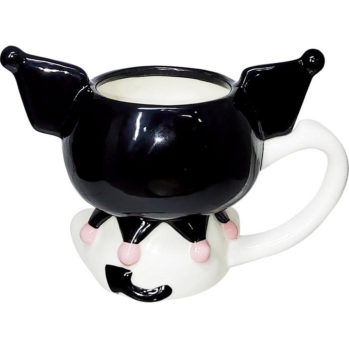 Sanrio Kuromi Mug Cup 200ml Die-Cut SAN4359-4 Black 14.5x10cm