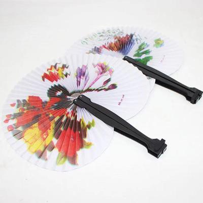 Faltbarer Papierfächer Retro Windmühle Kleiner Runder Papierfächer Chinesischer Stil Handfächer Hochzeitsfeier Handgeschenk