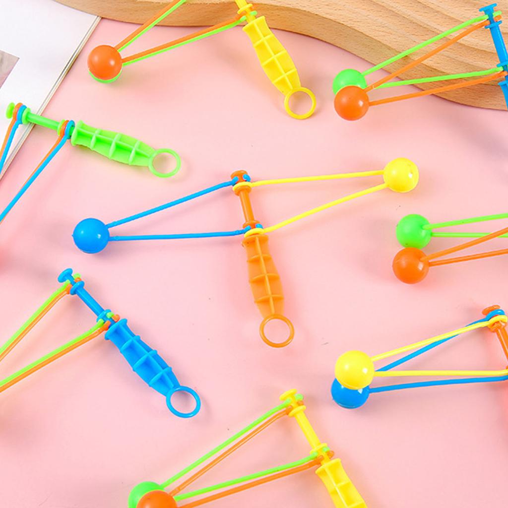 5pcs Hand Cranked Ball Toy Innovative Fun Classic Nostalgic Plastic Noisemaker  Balls for Bir