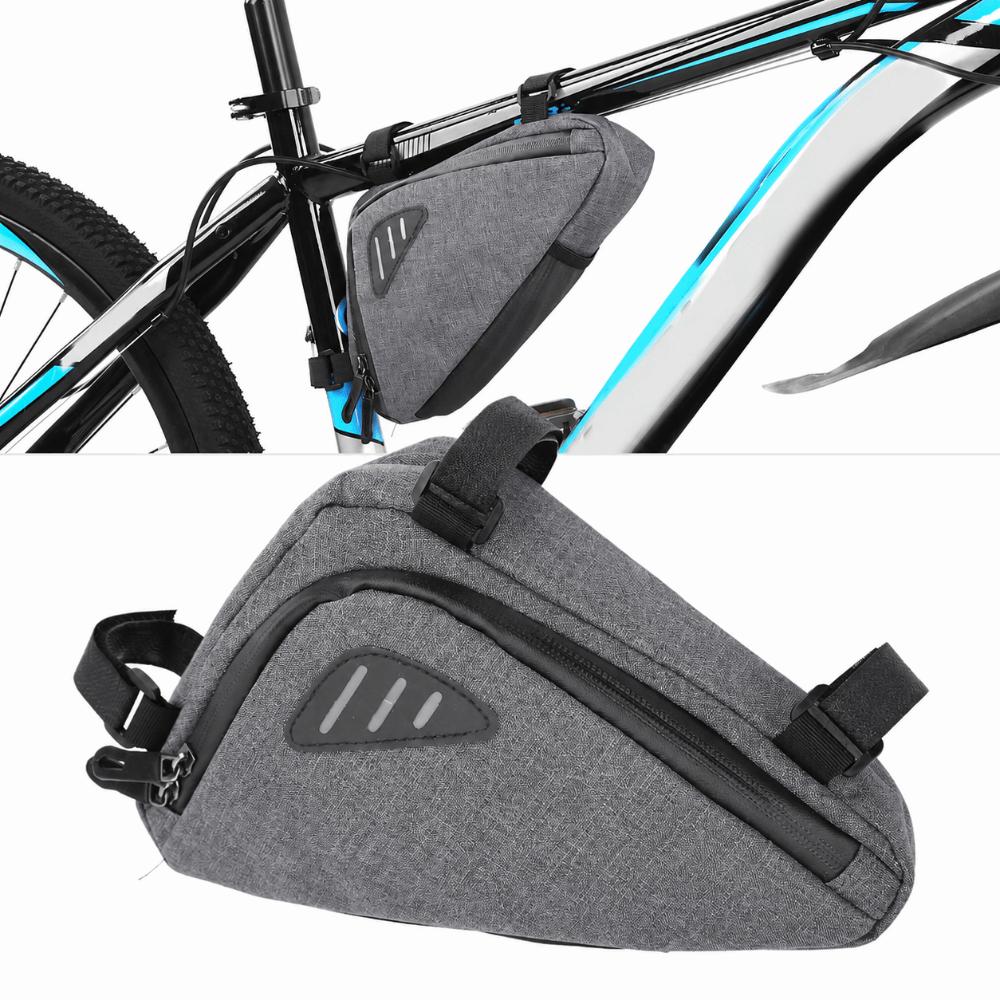 Waterproof Bike Frame Bag Nylon Bicycle Storage Bag Durable Triangle Frame Bag  Road Biking