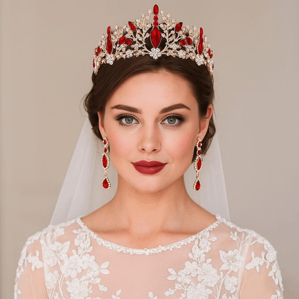 Nowa Królowa Księżniczka Korona z Dżetów Barokowa Vintage Ślubna Opaska do Włosów Akcesoria do Włosów Kryształowa Tiara Weselna Impreza