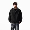 QOTRIOCK American Retro Plaid Patchwork Layered Baseball Jacket
