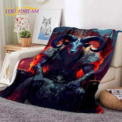 Gothic Horror Monsters Demon Ghost Soft Flannel Blanket for Beds Bedroom Sofa Picnic,Throw Blanket for Cover Outdoor Leisure Nap