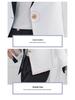 Women’s White Color Block Short Suit Jacket - Fashionable Petite Spring/Autumn Top