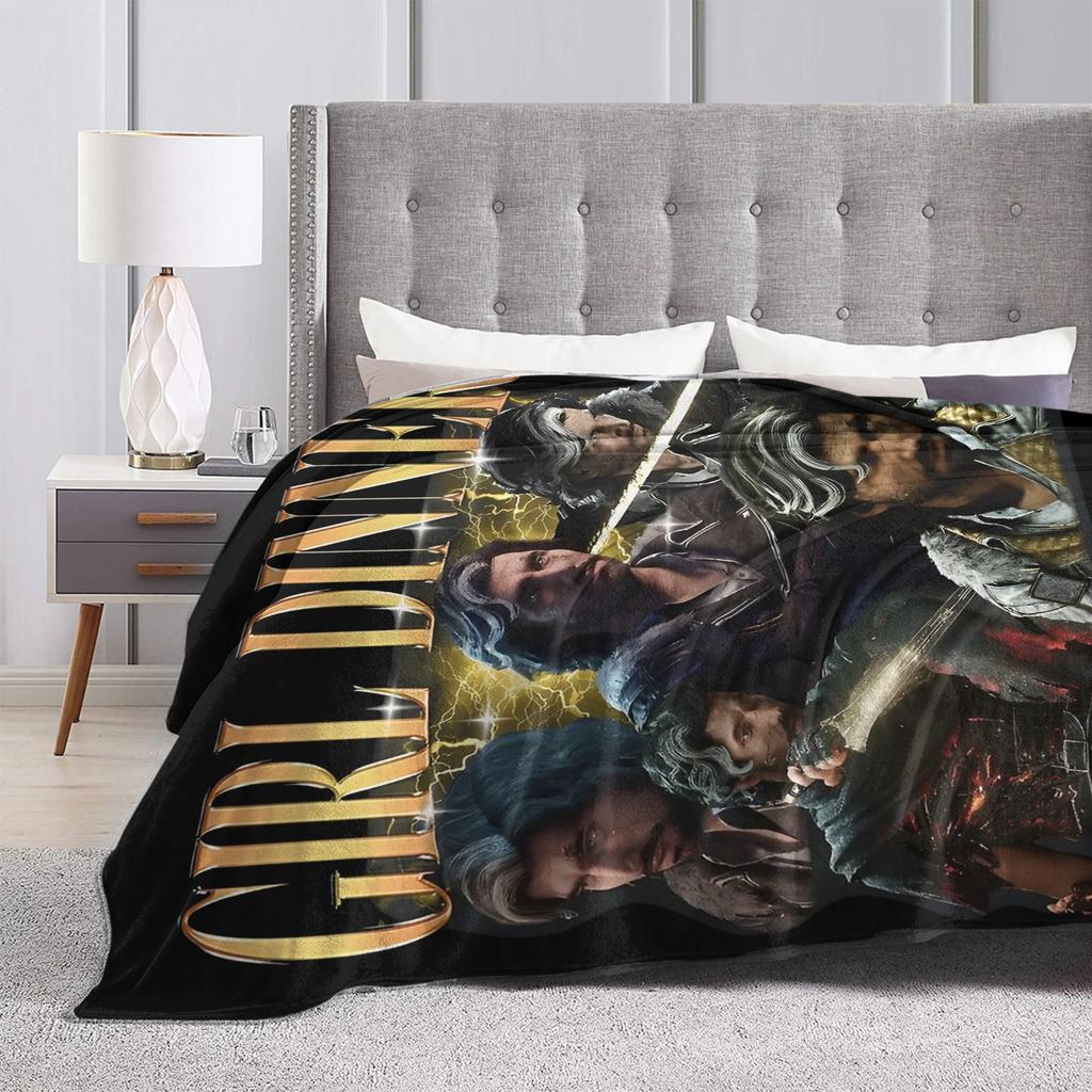 Verso Clair Obscur Expedition 33 Herní Deky Sametové Celoroční Přenosné Tenké Přehozy na Postel Cestovní Přehoz