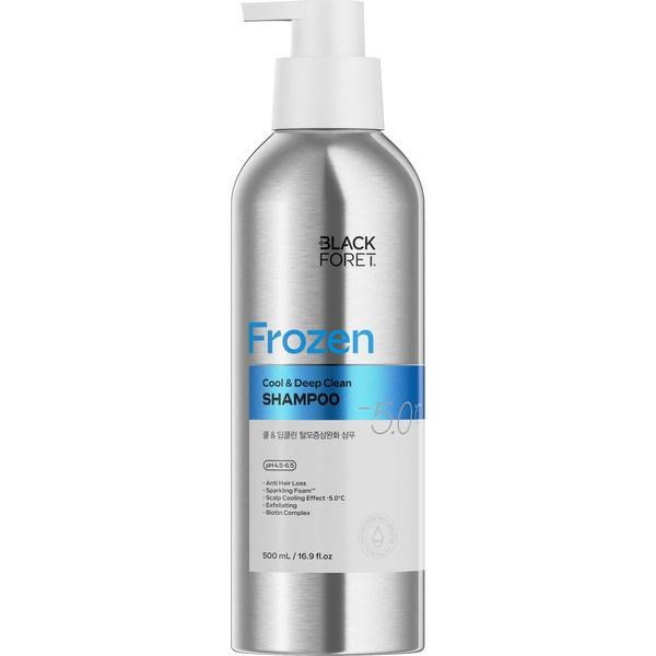 

Black Foret Frozen Cool and Deep Clean Шампунь против выпадения волос, 500 мл, 1 корейский уход за волосами
